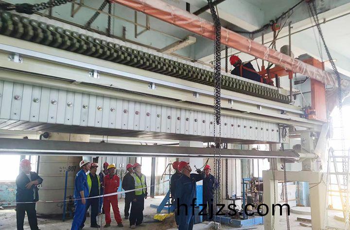 吉林石化公司板框隔膜压滤机成套设备安装完成