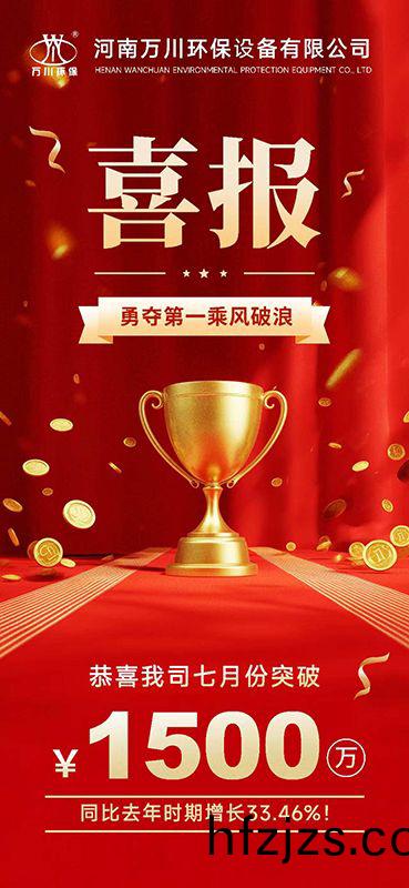 热烈祝贺我司七月份合同签订金额突破1500万